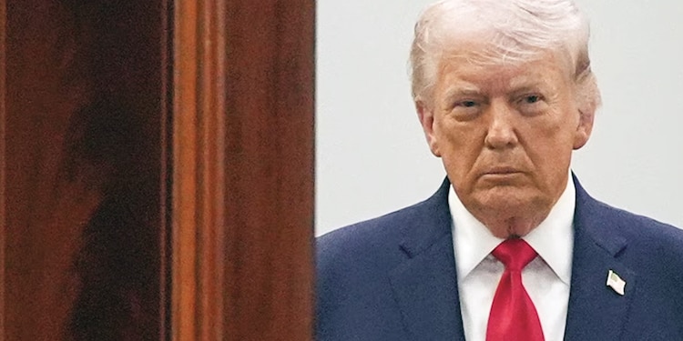 El presidente de EU, Donald Trump, el 1 de abril.