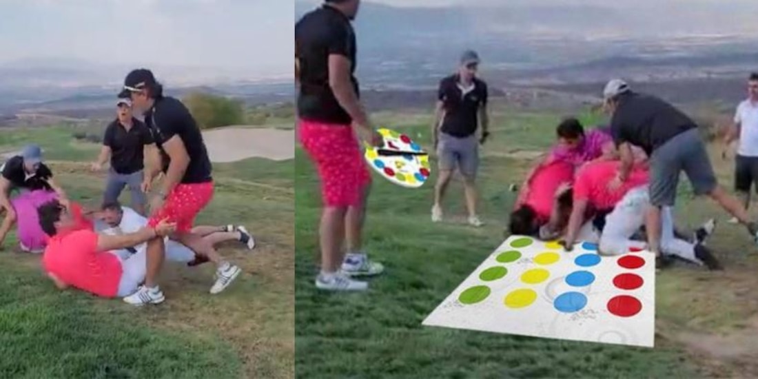 Usuarios reaccionan con memes a la pelea campal en club de golf