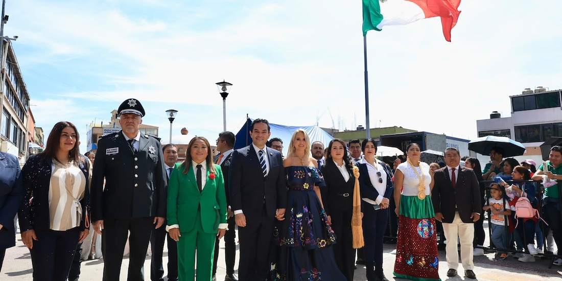 Autoridades reunidas este miércoles en Huixquilucan.
