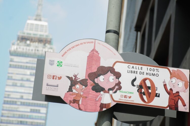 Esta mañana se anunció que a partir de hoy la calle Francisco I. Madero será un espacio 100% libre de humo.