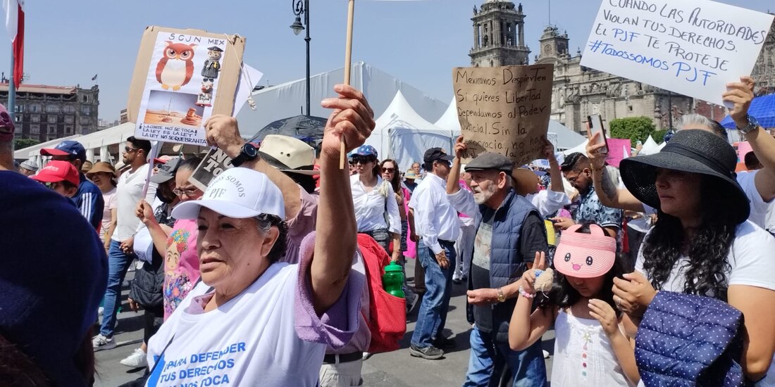 "Todos somos PJF", es una de las premisas de los manifestantes.