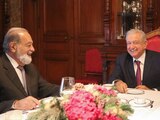 Este lunes el Presidente Andrés Manuel López Obrador sostuvo un encuentro con el empresario Carlos Slim