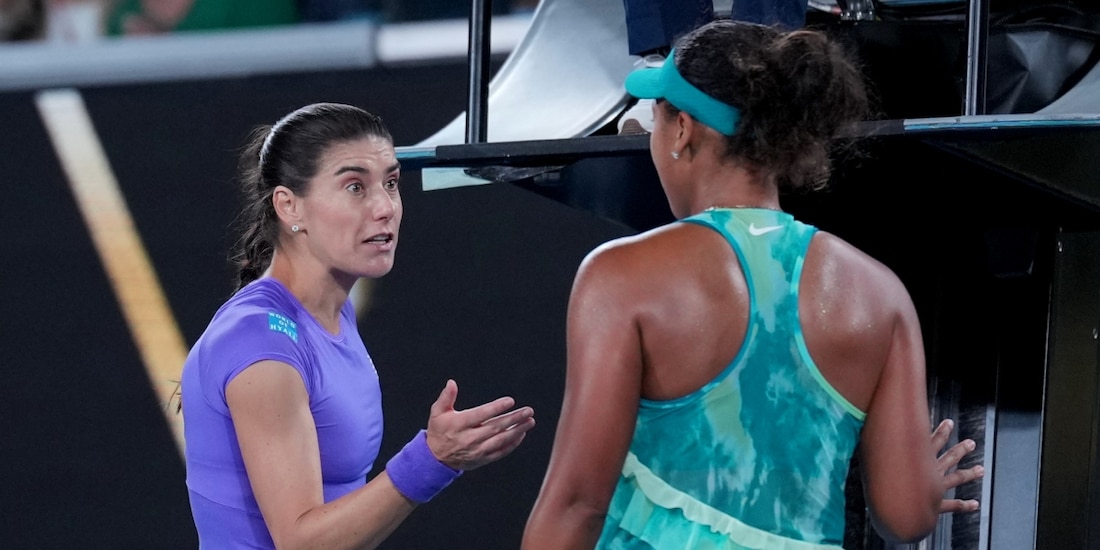 Sorana Cirstea y Naomi Osaka se pelean en el Abierto de Australia