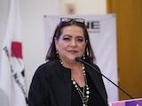 La consejera presidenta del INE, Guadalupe Taddei Zavala, el 17 de agosto de 2026.