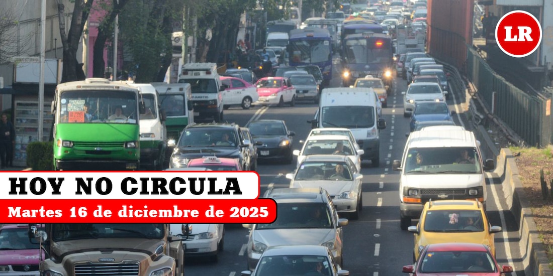 Revisa cómo aplica el Hoy No Circula este martes 16 de diciembre de 2025.