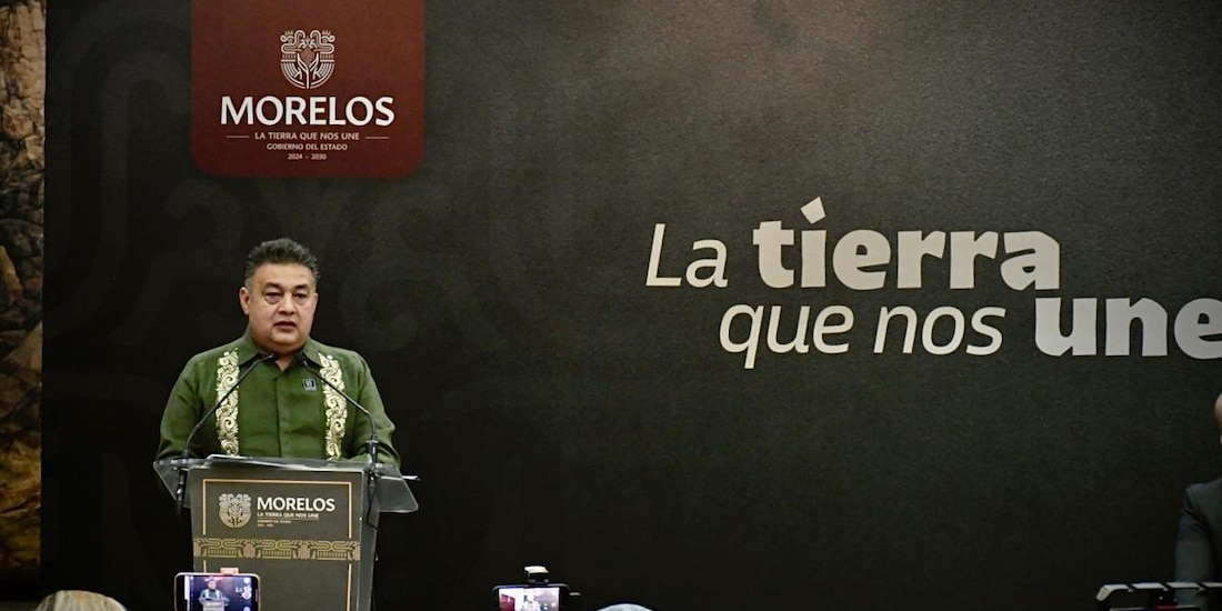 El titular de la Secretaría de Seguridad y Protección Ciudadana, Miguel Ángel Urrutia Lozano, en conferencia de prensa.