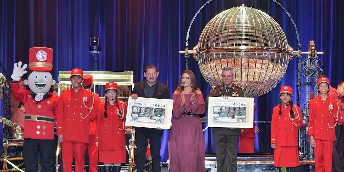 Evento de la Lotería Nacional.