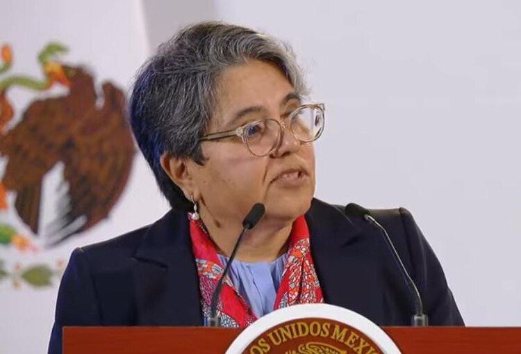 En fotografía de archivo, Raquel Buenrostro, titular de la Secretaría Anticorrupción.