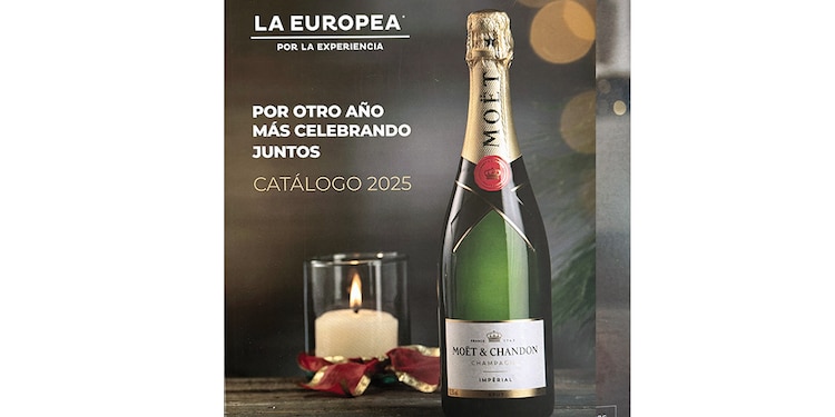 El champán Möet & Chandon se incluye en el catálogo.