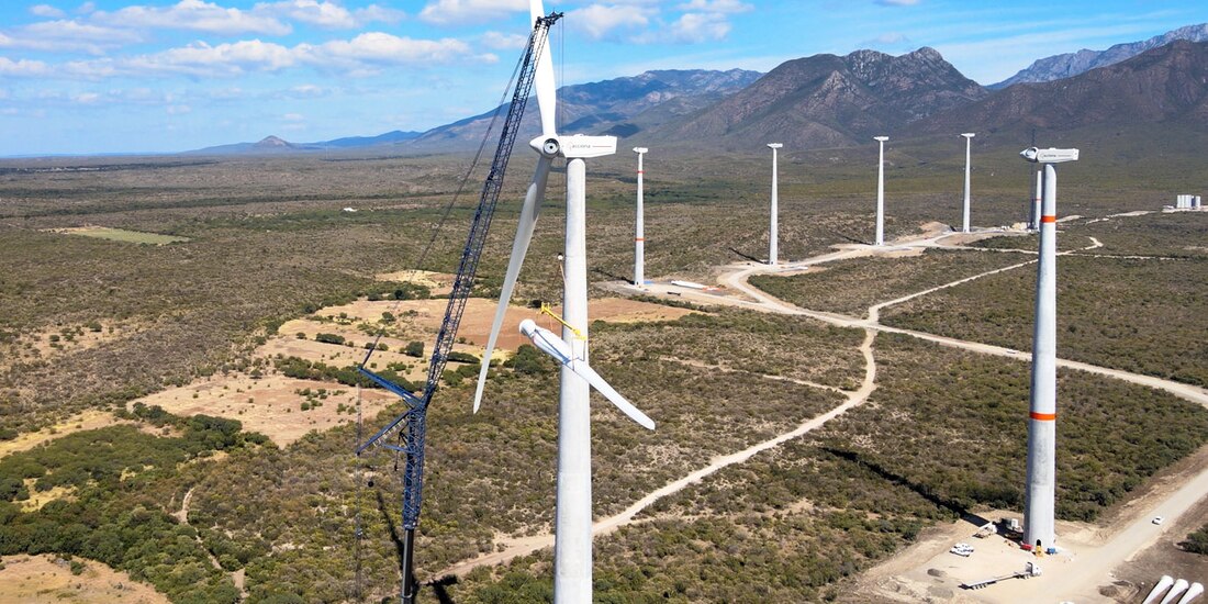 Megaparque eólico San Carlos de la firma española Acciona, en Tamaulipas.