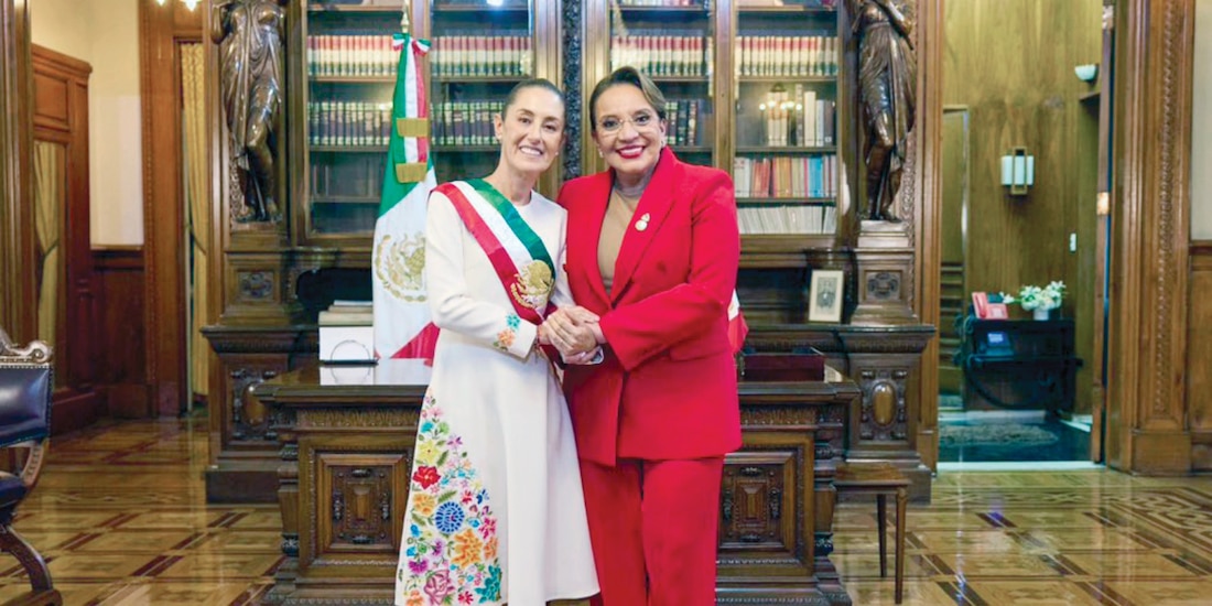 Claudia Sheinbaum y Xiomara Castro, el 1 de octubre de 2024.