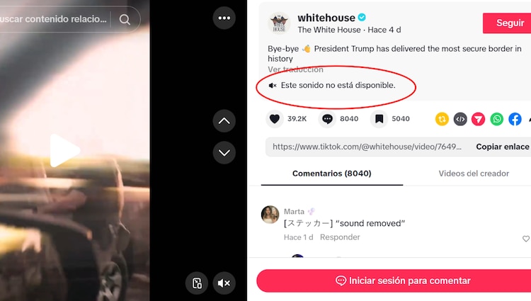 El video de la Casa Blanca con la canción de Ariana Grande ahora tiene la leyenda "audio no disponible"