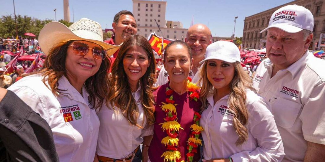 'Nada de andar vendiendo la credencial de elector', dice Claudia Sheinbaum a simpatizantes.