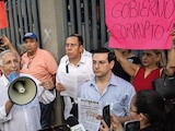 Una protesta al exterior de la FGR en Tijuana, que exigía la liberación de Ruffo