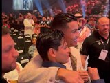 Ryan García y Cristiano Ronaldo se conocieron en una función de box.