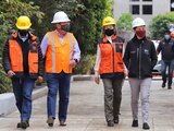 La jefa de Gobierno de la CDMX, en recorrido para supervisar obras de restablecimiento del servicio del Metro.