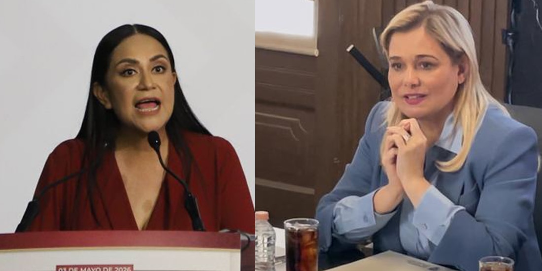 Ariadna Montiel, lideresa de Morena, y Maru Campos, gobernadora de Chihuahua