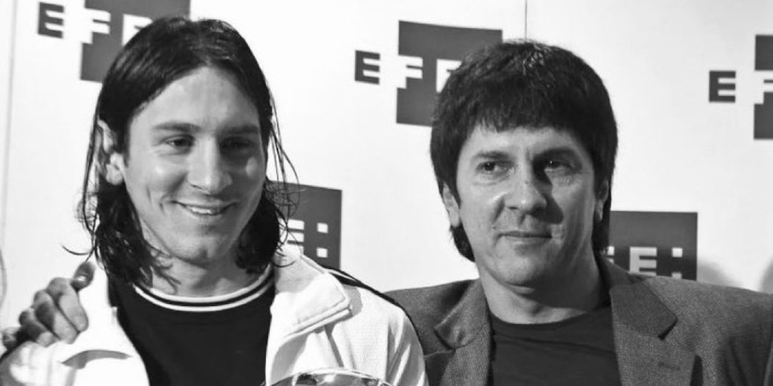 Lionel Messi al lado de su padre Jorge Messi, quien falleció en 2026