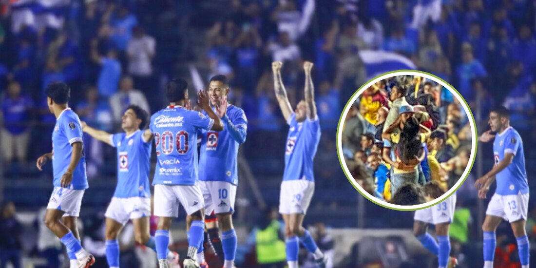 Aficionado de Cruz Azul pide matrimonio a su novia americanista en el Clásico Joven