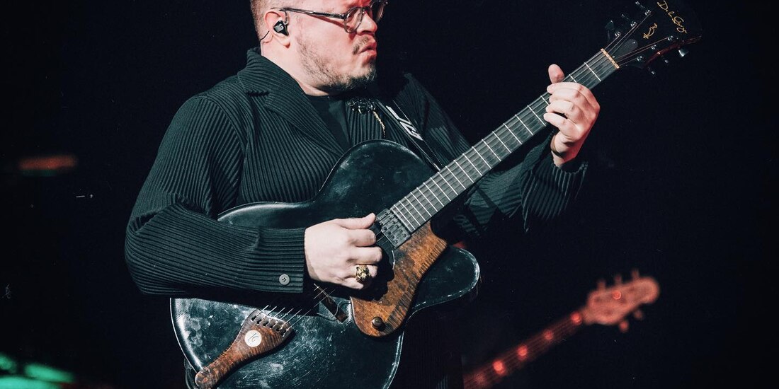 El también compositor, durante un concierto en febrero.