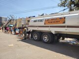 Trabajos de supervisión para dotar agua potable a la población de Acapulco.