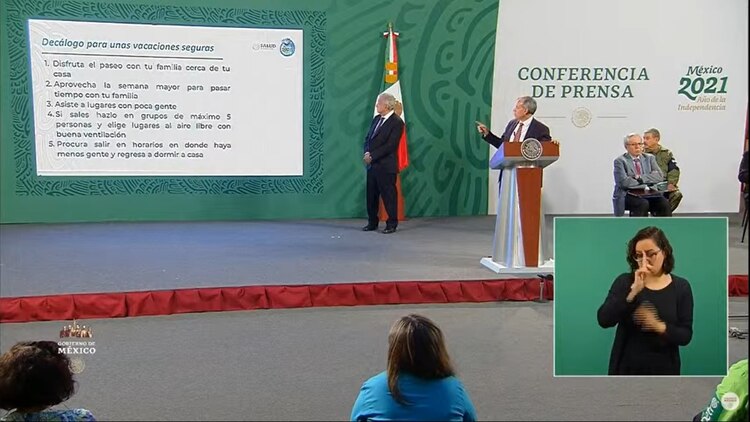 En la mañanera se presentó el decálogo.