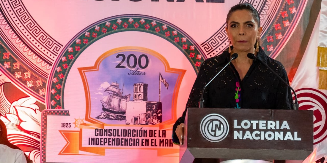Olivia Salomón, directora de la Lotería Nacional, presentó el Sorteo Zodiaco Especial no. 1727.