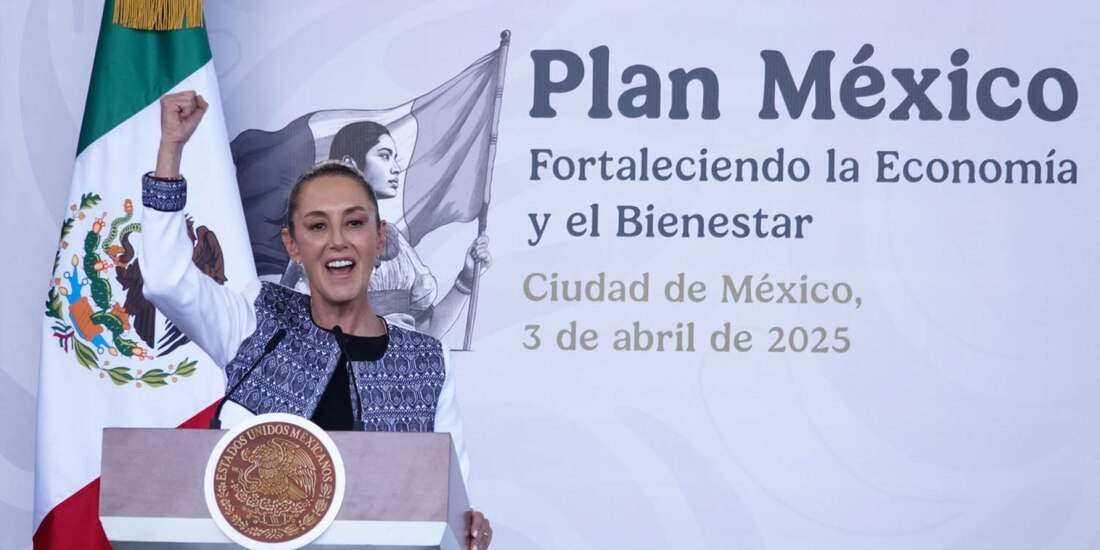 La Presidenta Claudia Sheinbaum, ayer, en conferencia de prensa.