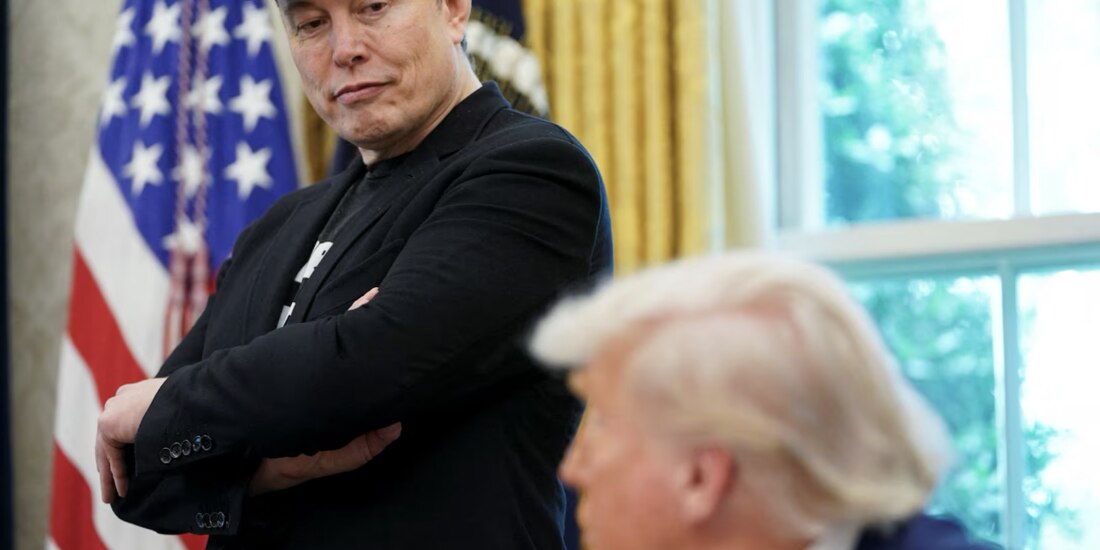 El presidente de EU, Donald Trump, y Elon Musk, en la Oficina Oval de la Casa Blanca, el pasado 30 de mayo.