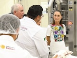 LA PRESIDENTA Claudia Sheinbaum, en gira por el estado de Campeche, ayer