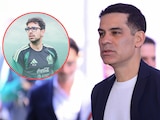 Rafa Márquez durante su presentación en el CAR.
