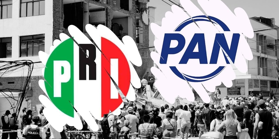 PRI y PAN expresan mensajes de solidaridad por terremoto en Colombia.