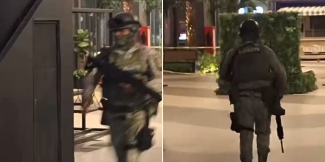 Balacera al exterior e interior de plaza Cuatro Ríos en sector Tres Ríos, en Culiacán, Sinaloa, deja tres muertos y una herida.
