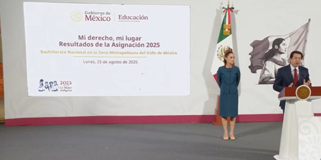 Mario Delgado, titular de la SEP, estuvo este lunes en Palacio Nacional.