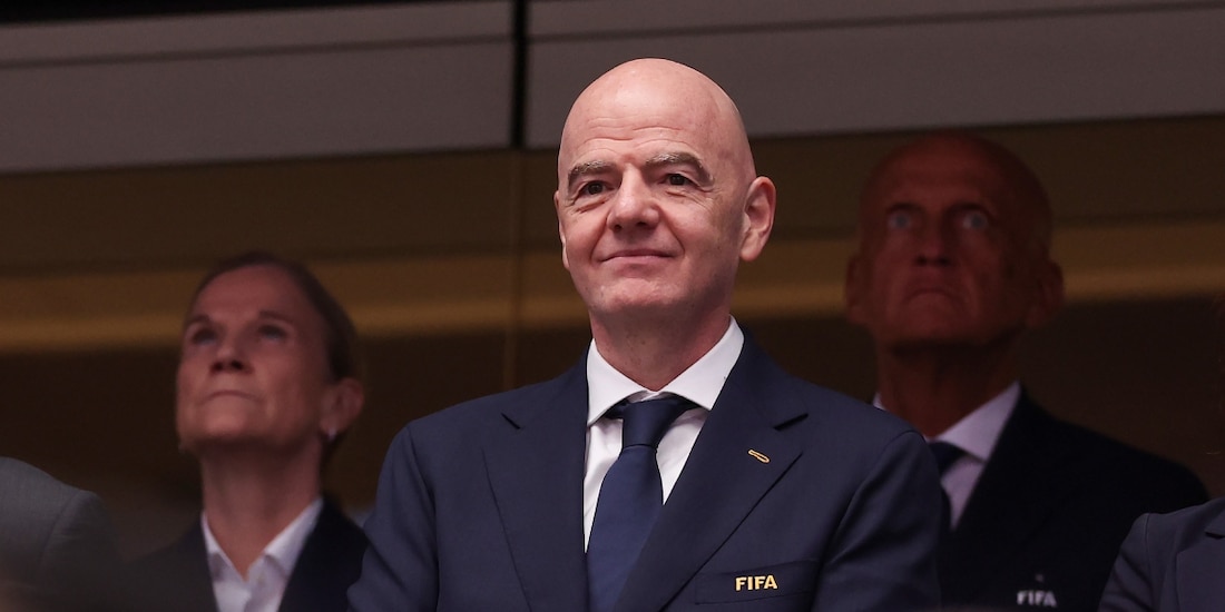 Gianni Infantino en un partido de la Copa del Mundo 2026