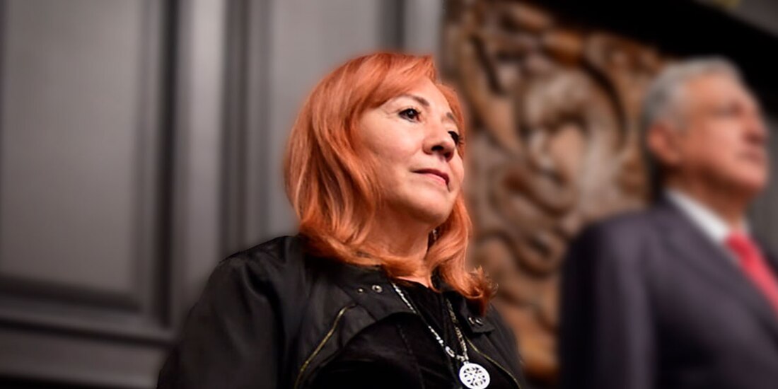 La presidenta de la CNDH, Rosario Piedra, en una fotografía de archivo..