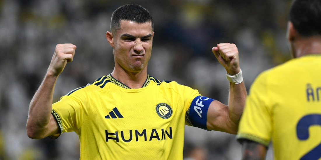 Cristiano Ronaldo marca su primer gol en la campaña de Champions League Elite.