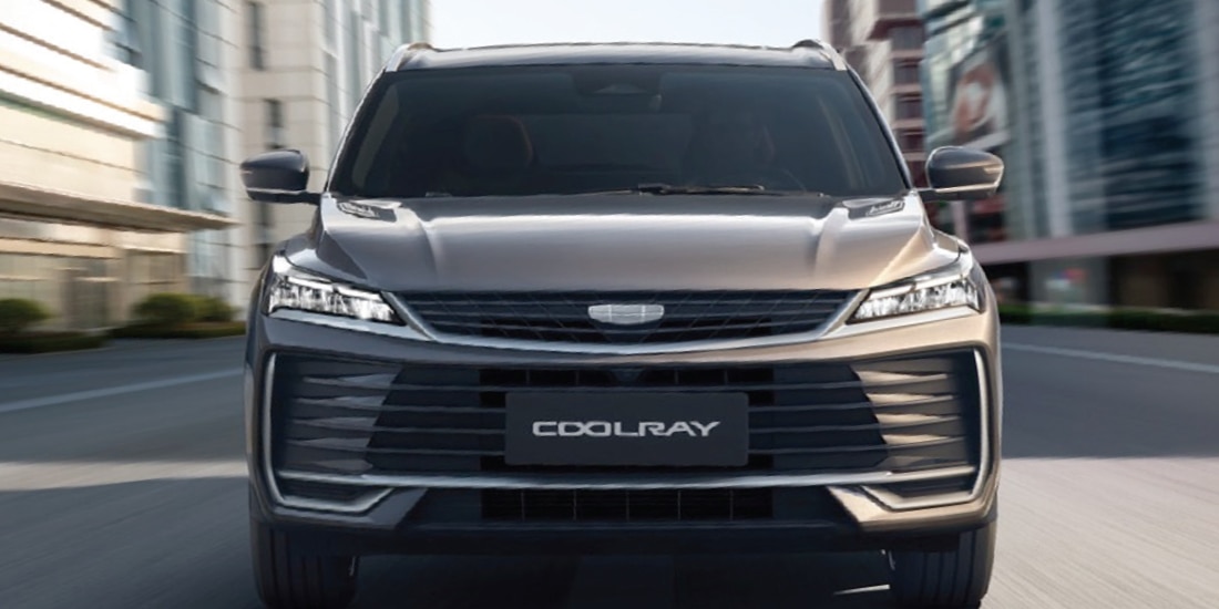 UNA CAMIONETA de Geely en una foto de archivo.