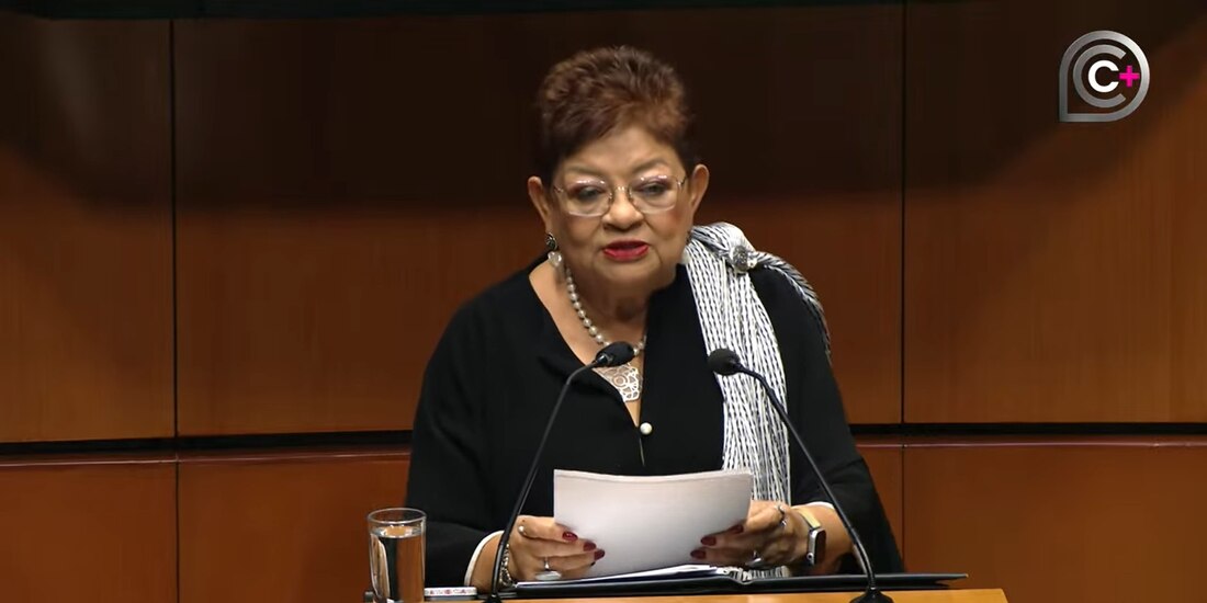 Ernestina Godoy este miércoles en el Senado de la República.