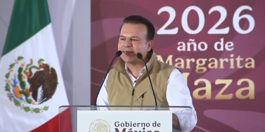 El gobernador del estado, Esteban Villegas Villarreal, dio la bienvenida a la comitiva federal durante la gira de trabajo.