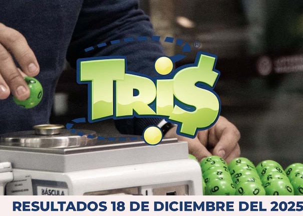 Resultados del Tris de hoy 18 de diciembre del 2025.