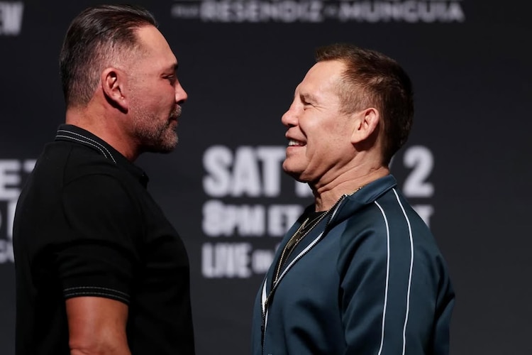 Julio César Chávez y Óscar de la Hoya