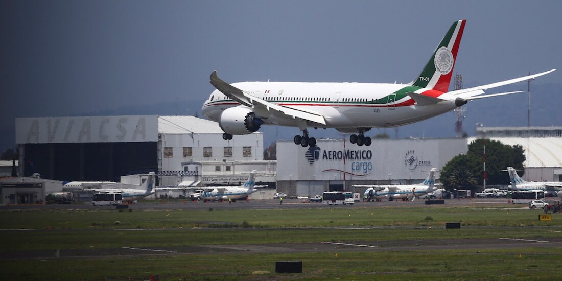 La aeronave estuvo 19 meses fuera de México