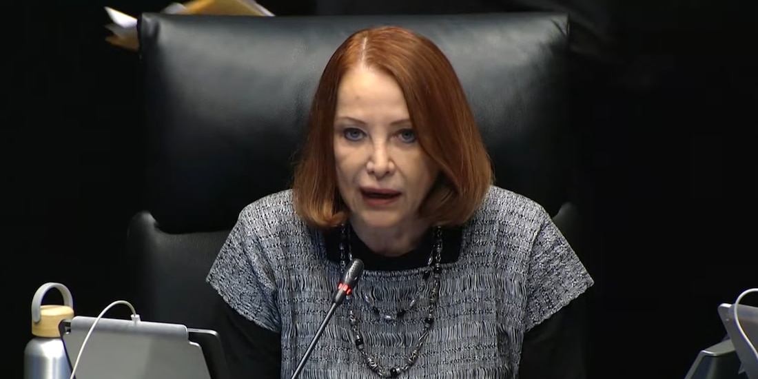 Laura Itzel Castillo Juárez, presidenta de la Mesa Directiva del Senado