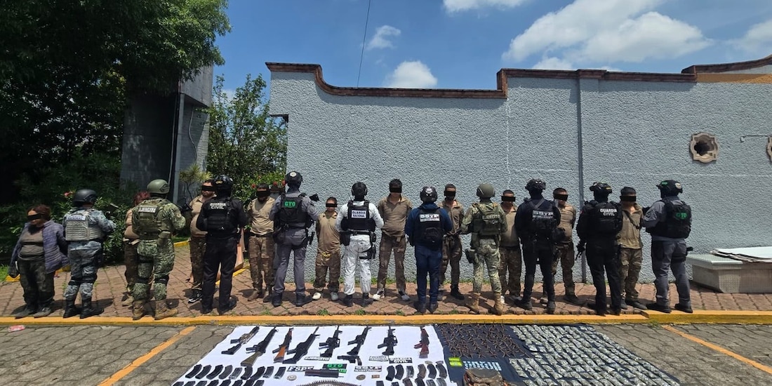 Fuerzas federales y estatales desmantelaron una célula criminal generadora de violencia en la región limítrofe entre Guanajuato y Michoacán.