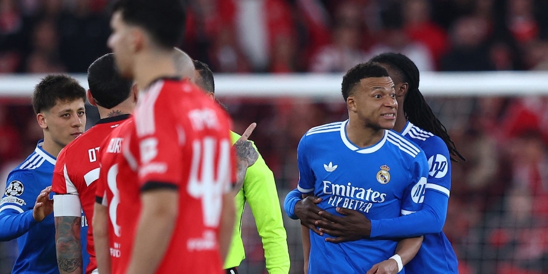 Kylian Mbappé defendió a Vinícius Jr. de los insultos racistas en el Benfica vs Real Madrid de la Champions League.