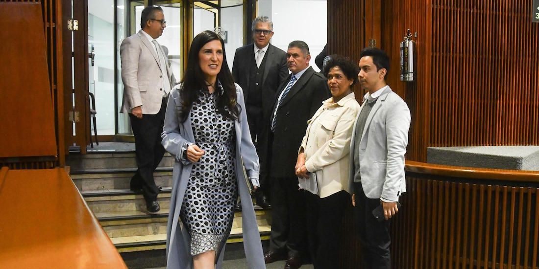 Kenia López Rabadán, presidenta de la mesa directiva en la Camada de Diputados
