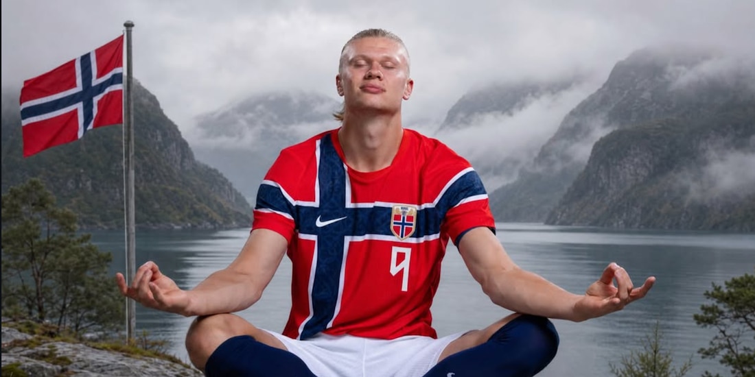 Erling Haaland, futbolista de la selección Noruega