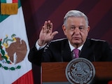 Presidente López Obrador durante la conferencia matutina de este martes.