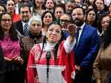 Nashieli Ramírez Hernández rinde protesta como nueva titular de la Secretaría de la Contraloría General de la Ciudad de México.